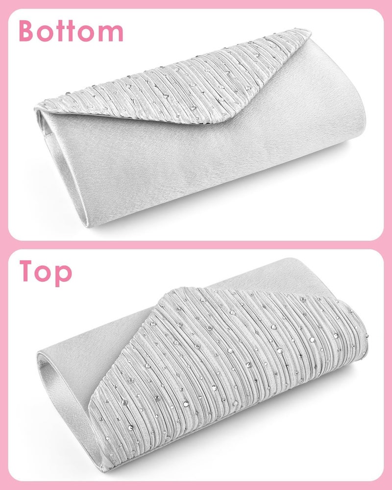 TINDTOP Evening Clutch Purses for Women Handbags for Formal Wedding Party Cocktail Prom Crossbody Shoulder Envelope Bag | for Formal Wedding, Party, Cocktail, Prom, for Formal Wedding, Party - Image 5